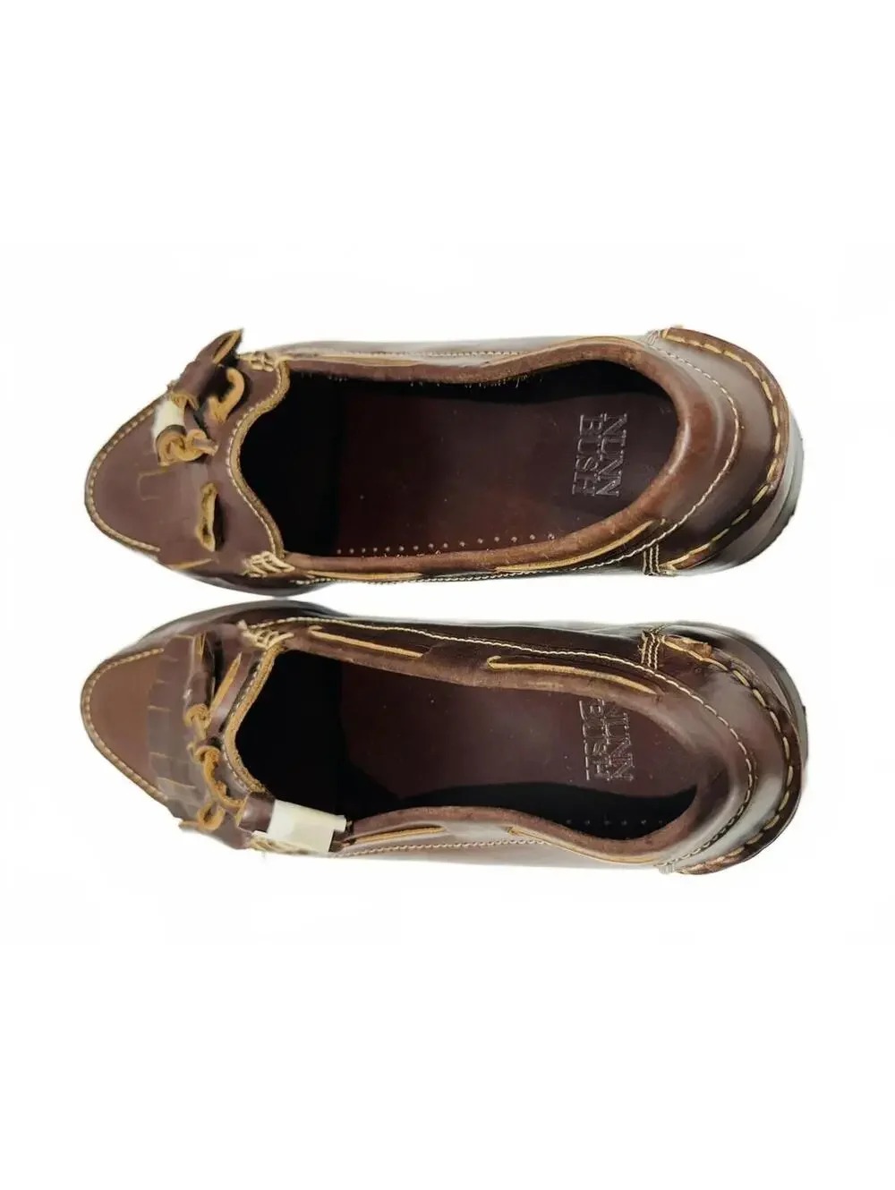 New Nunn Bush Men's Brown Leather Kiltie Tassel Loafers Fringe Size 11M